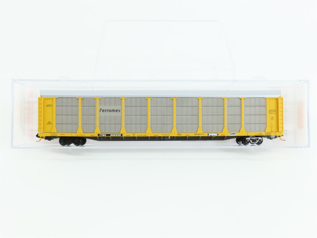 N Micro-Trains MTL 11100122 TTGX Ferromex 89&#39; Tri-Level Closed Auto Rack #992239
