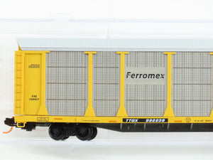 N Micro-Trains MTL 11100122 TTGX Ferromex 89' Tri-Level Closed Auto Rack #992239