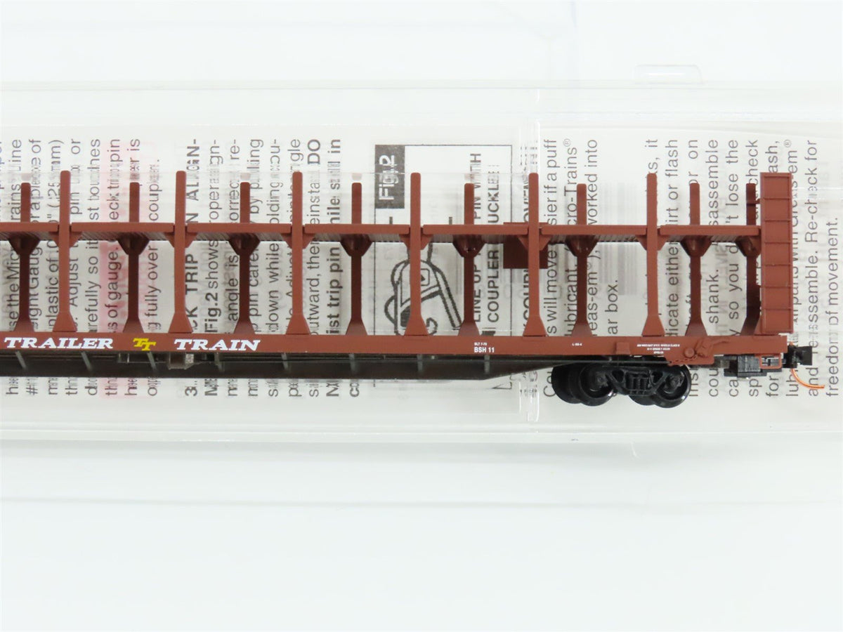 N Scale Micro-Trains MTL 112510 TTRX B&amp;O 89&#39; Bi-Level Open Auto Rack #963017