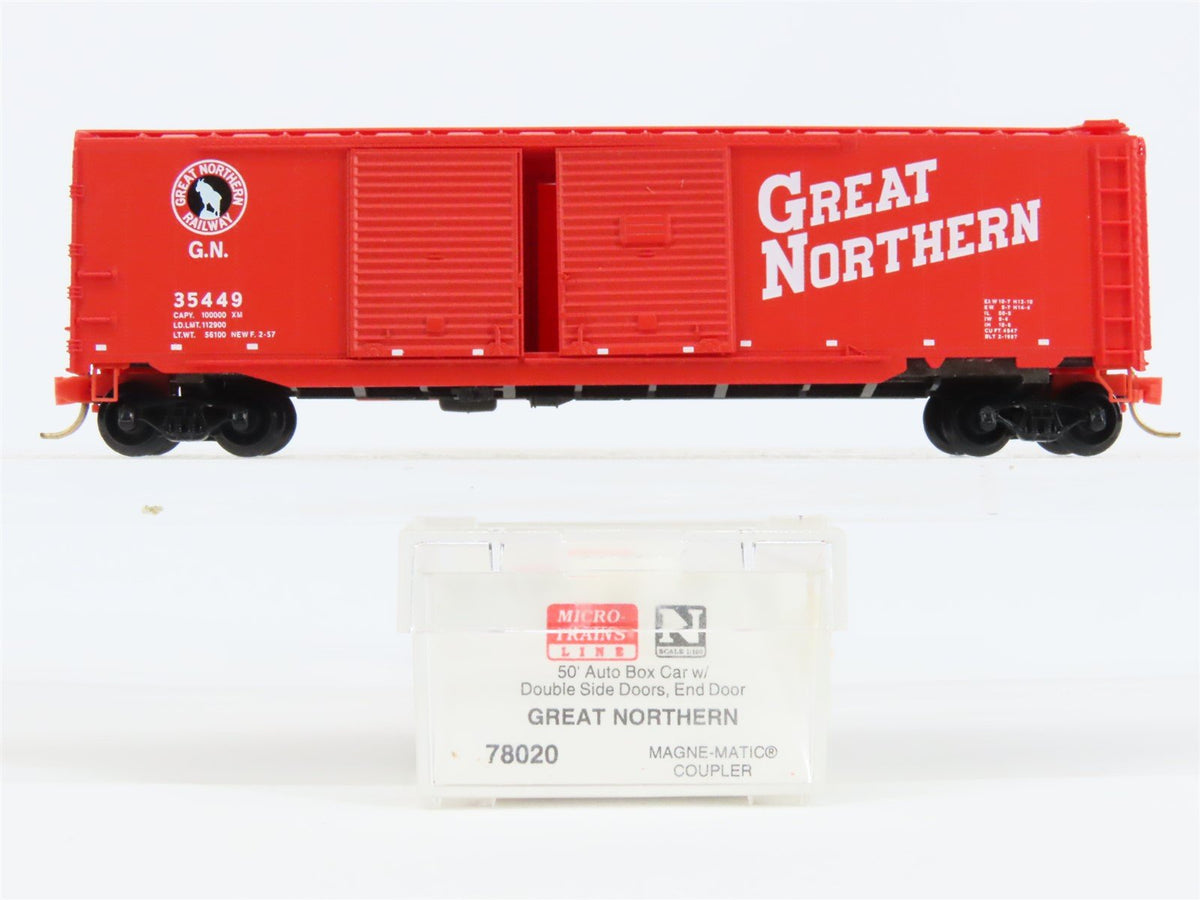 N Scale Micro-Trains MTL 78020 GN Great Northern 50&#39; Auto Box Car #35449