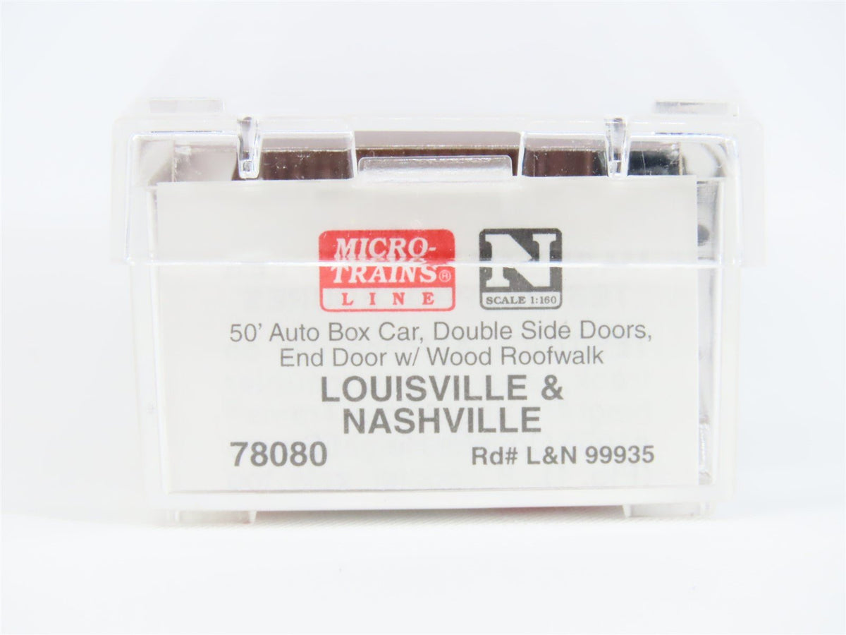 N Scale MicroTrains MTL 78080 L&amp;N Louisville &amp; Nashville 50&#39; Auto Box Car #99935