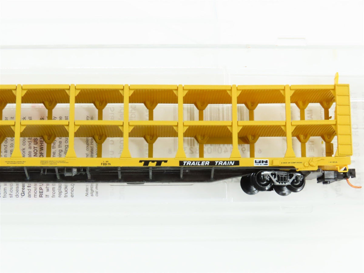 N Micro-Trains MTL 11200160 TTRX SL-SF 89&#39; Tri-Level Open Auto Rack #913609