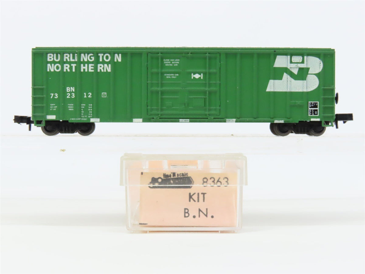 N Scale Roundhouse 8363 BN Burlington Northern 50&#39; Ribside Boxcar #732312