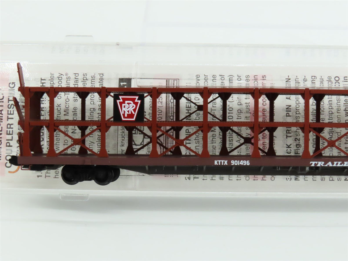 N Scale Micro-Trains MTL 112030.1 KTTX PRR 89&#39; Tri-Level Open Auto Rack #901496