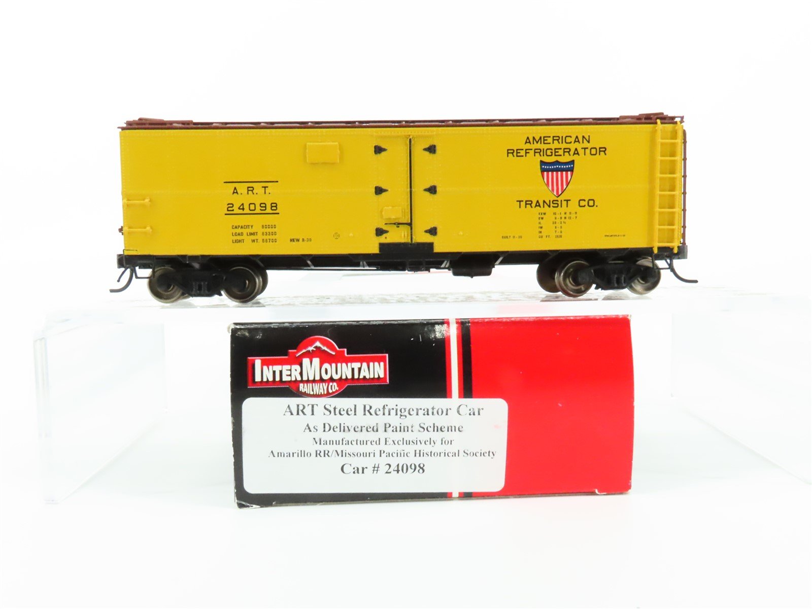 HO Scale InterMountain ART American Refrigerator Transit Co Reefer #24098