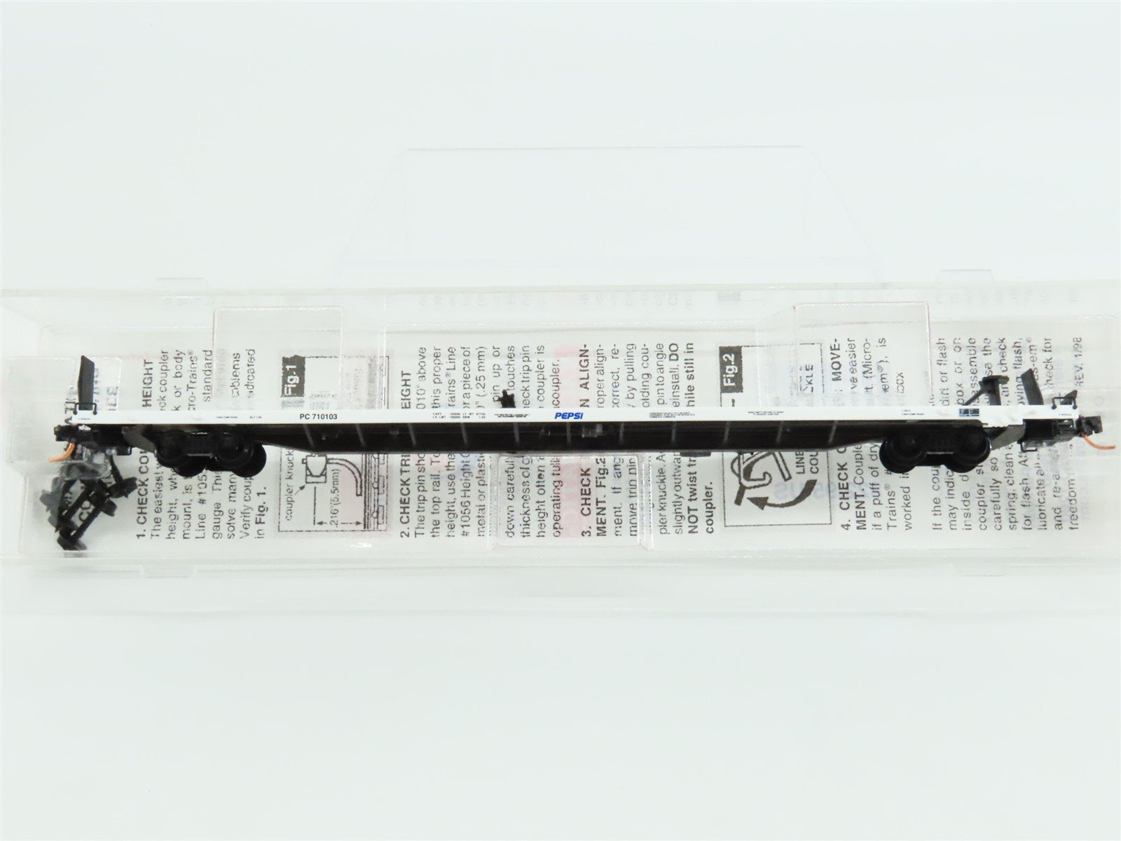 N Scale Micro-Trains MTL 71060 PC Pepsi 89' 4" TOFC Flat Car #710103