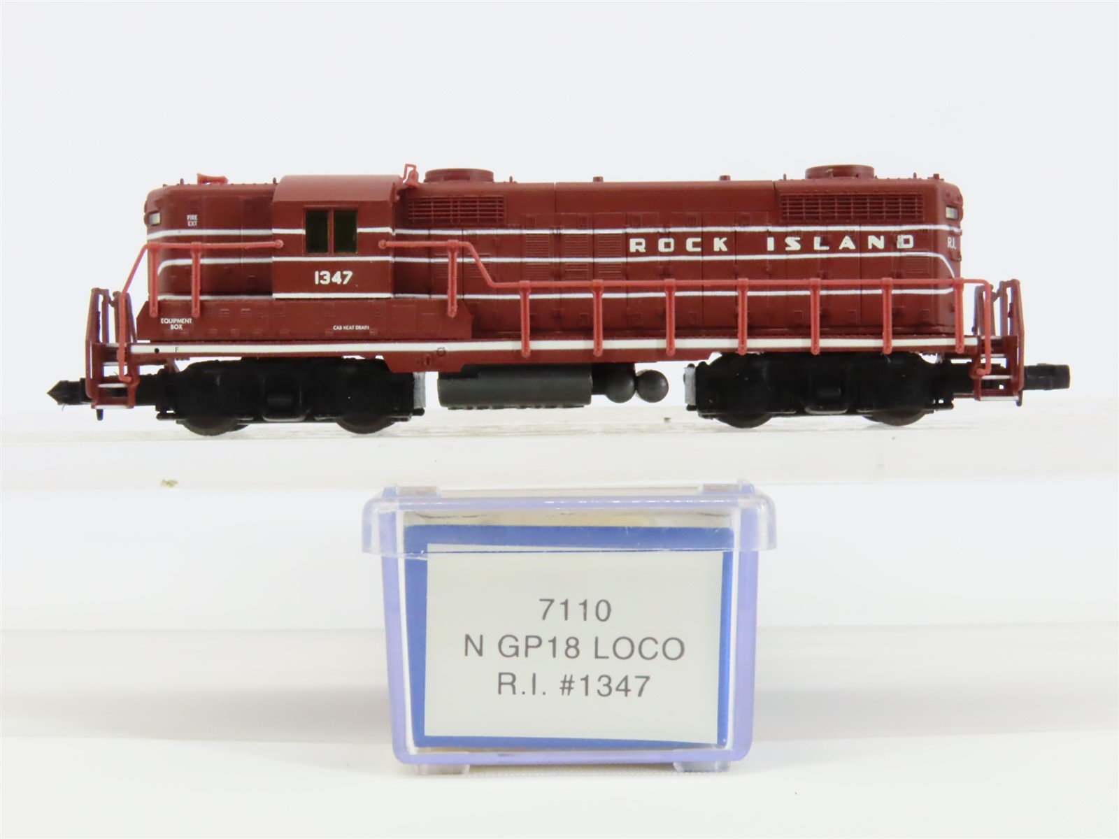 N Scale Life-Like 7110 RI Rock Island GP18 Diesel Locomotive #1347