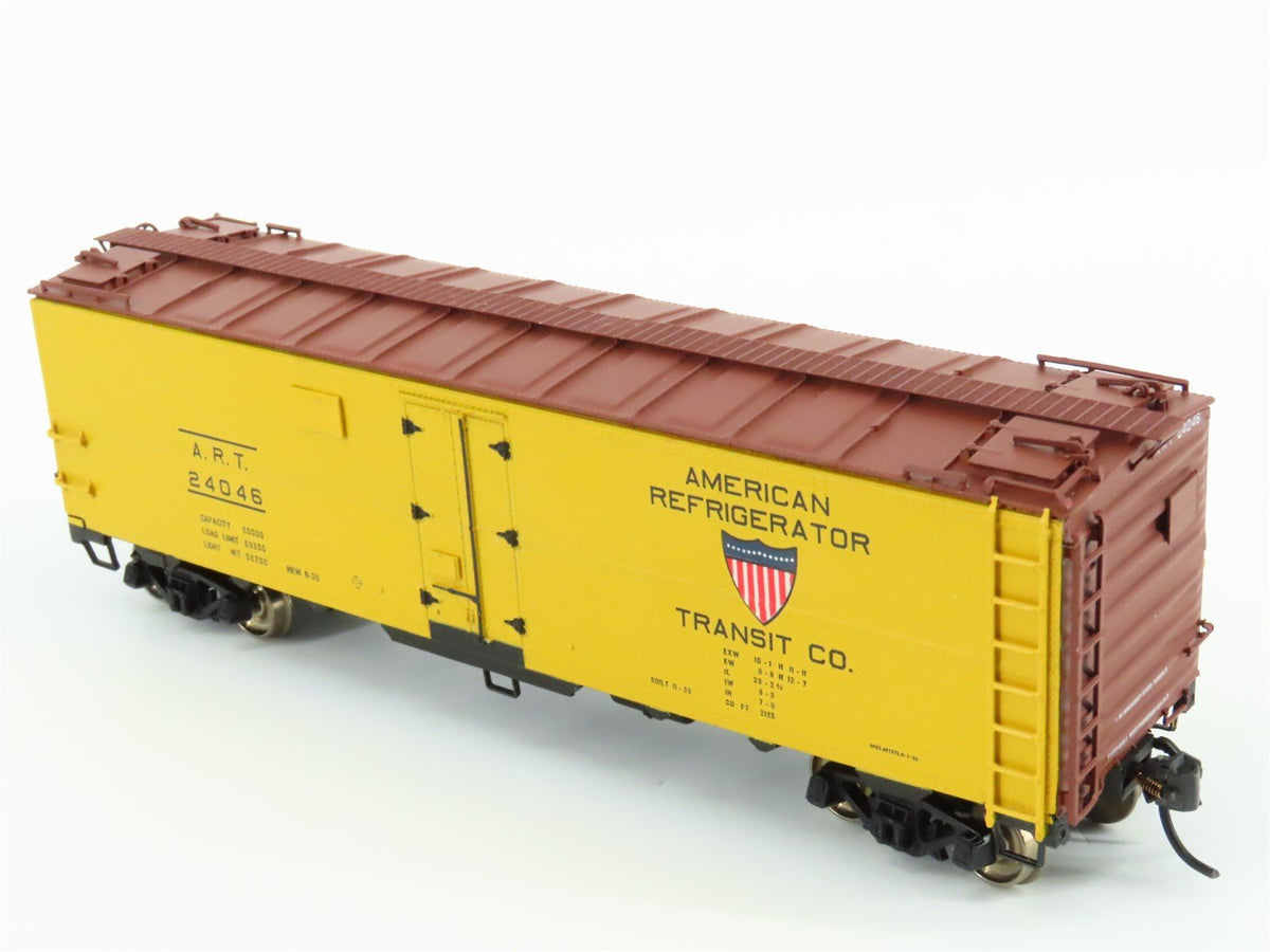 HO Scale InterMountain ART American Refrigerator Transit Co Steel Reefer #24046