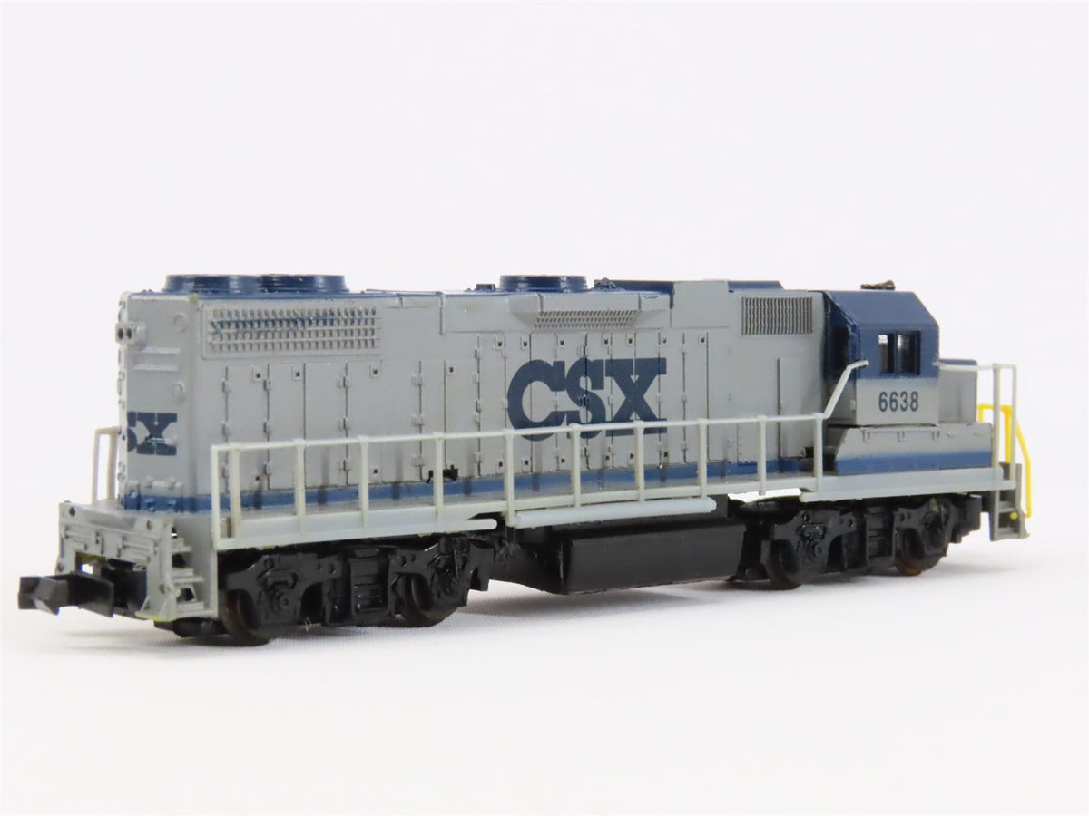 N Scale Life-Like 7842 CSX Railway GP38 Diesel Locomotive #6638