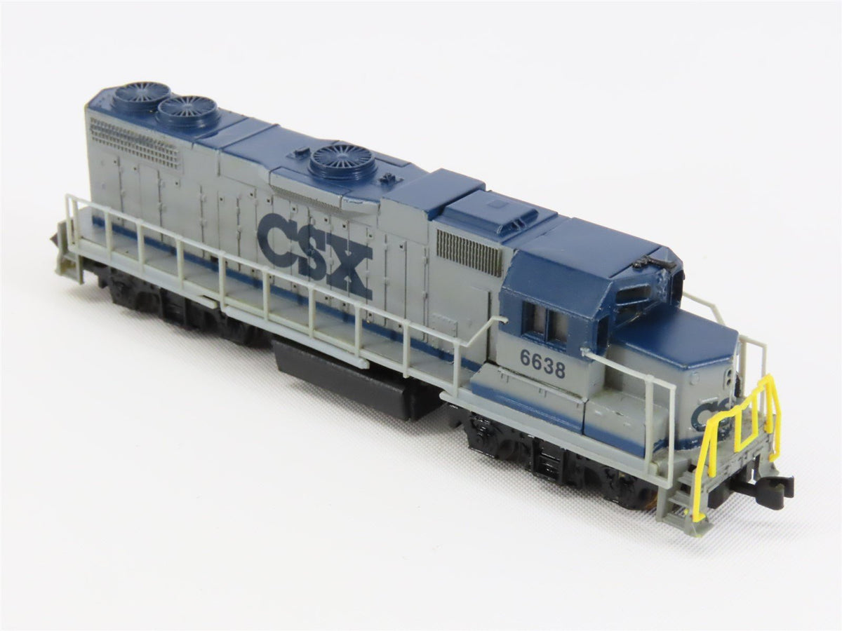 N Scale Life-Like 7842 CSX Railway GP38 Diesel Locomotive #6638