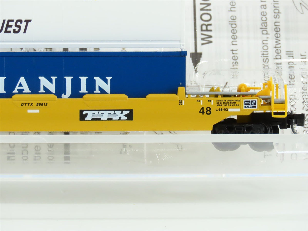 Z Scale Micro-Trains MTL 54000011 DTTX Husky Stack Well Car #56813 w/ Containers