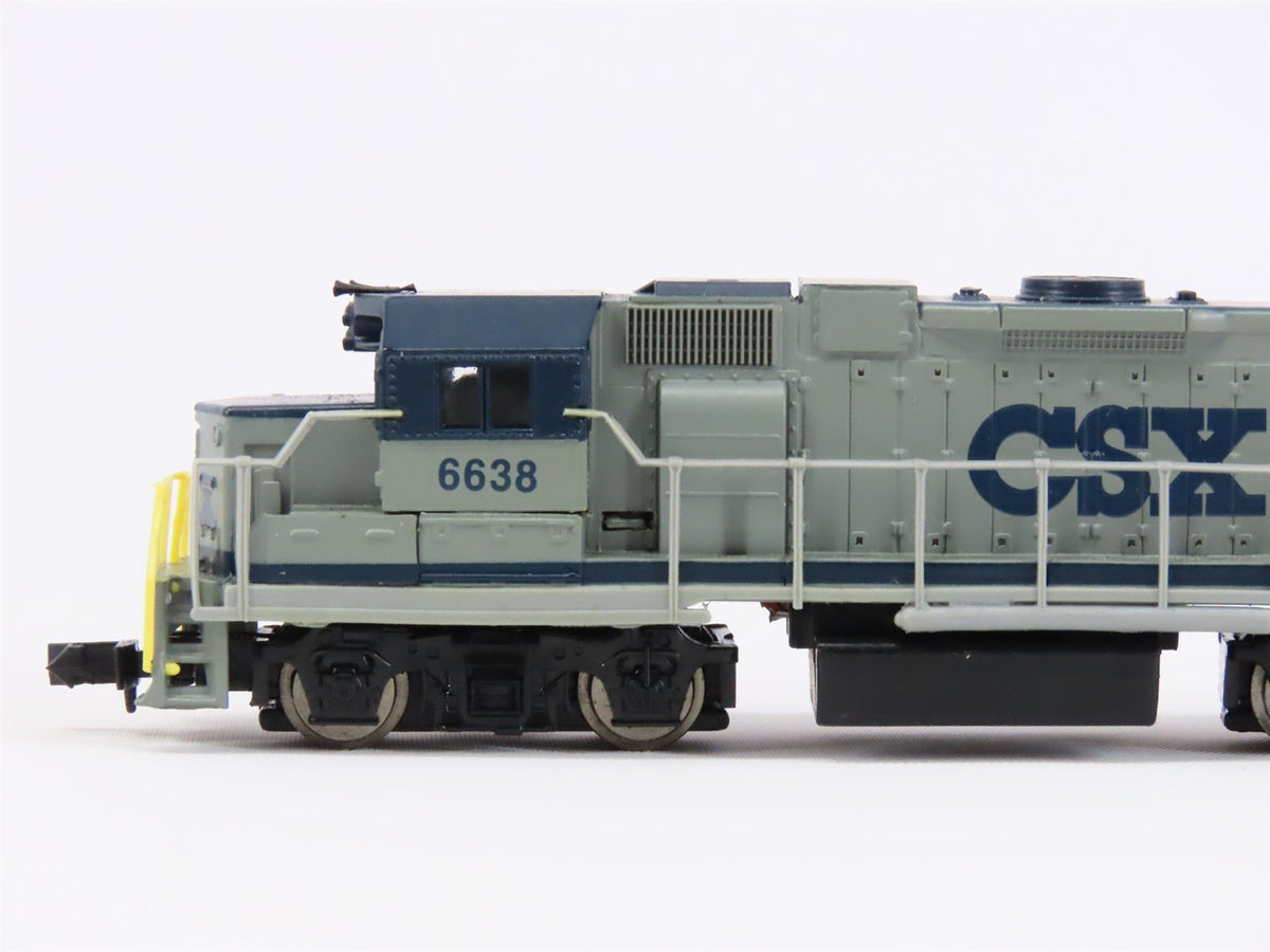 N Scale Life-Like 7842 CSX Railway GP38 Diesel Locomotive #6638