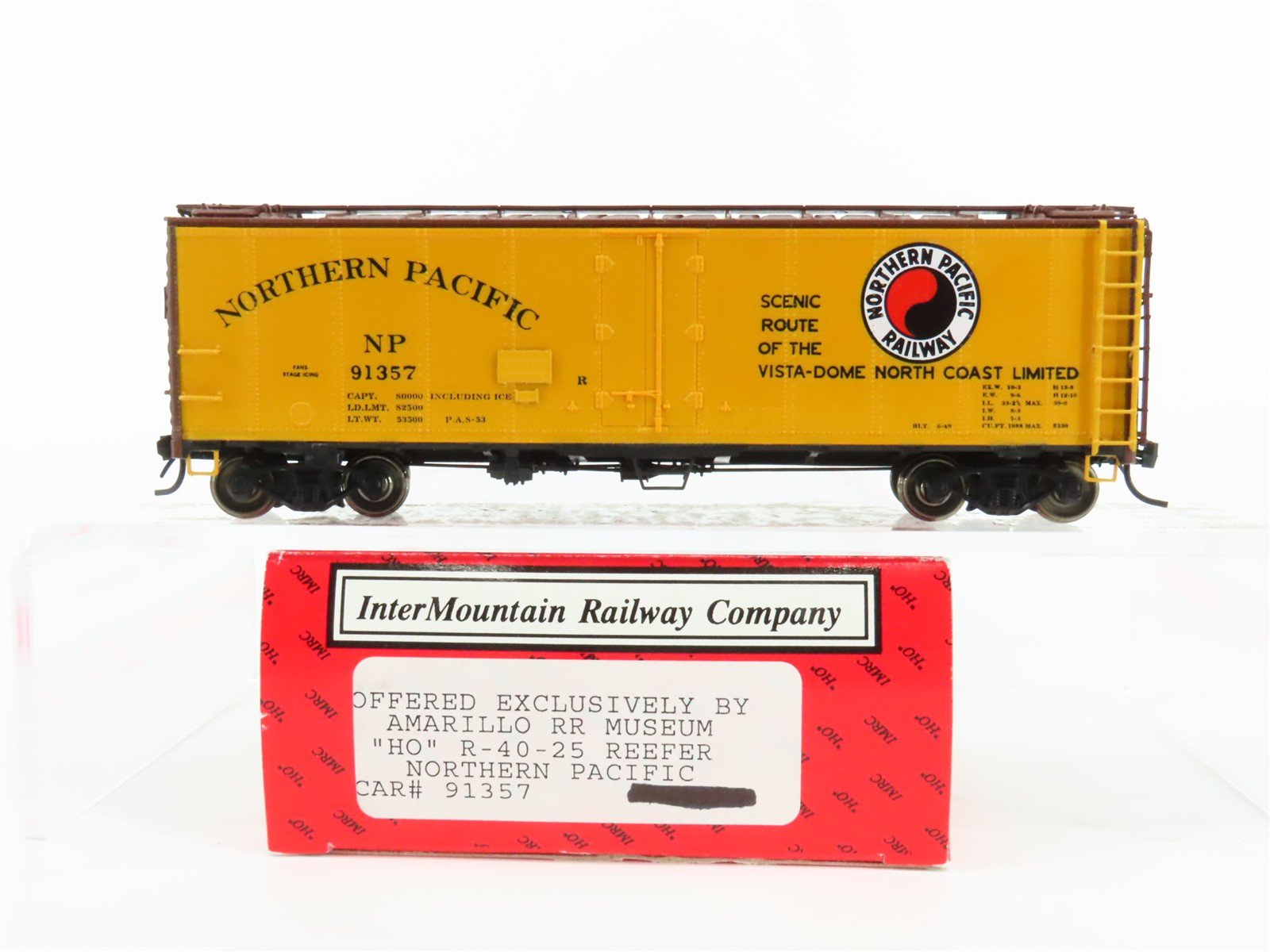 HO Scale InterMountain NP Northern Pacific R-40-25 Reefer #91357