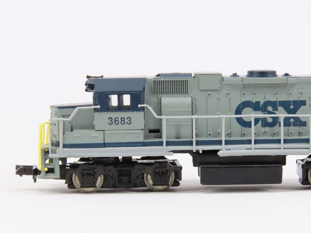 N Scale Life-Like CSX Railway GP38 Diesel Locomotive #3683 UNPOWERED