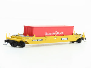 Z Scale Micro-Trains MTL 54000012 DTTX Husky Stack Well Car #56814 w/ Containers