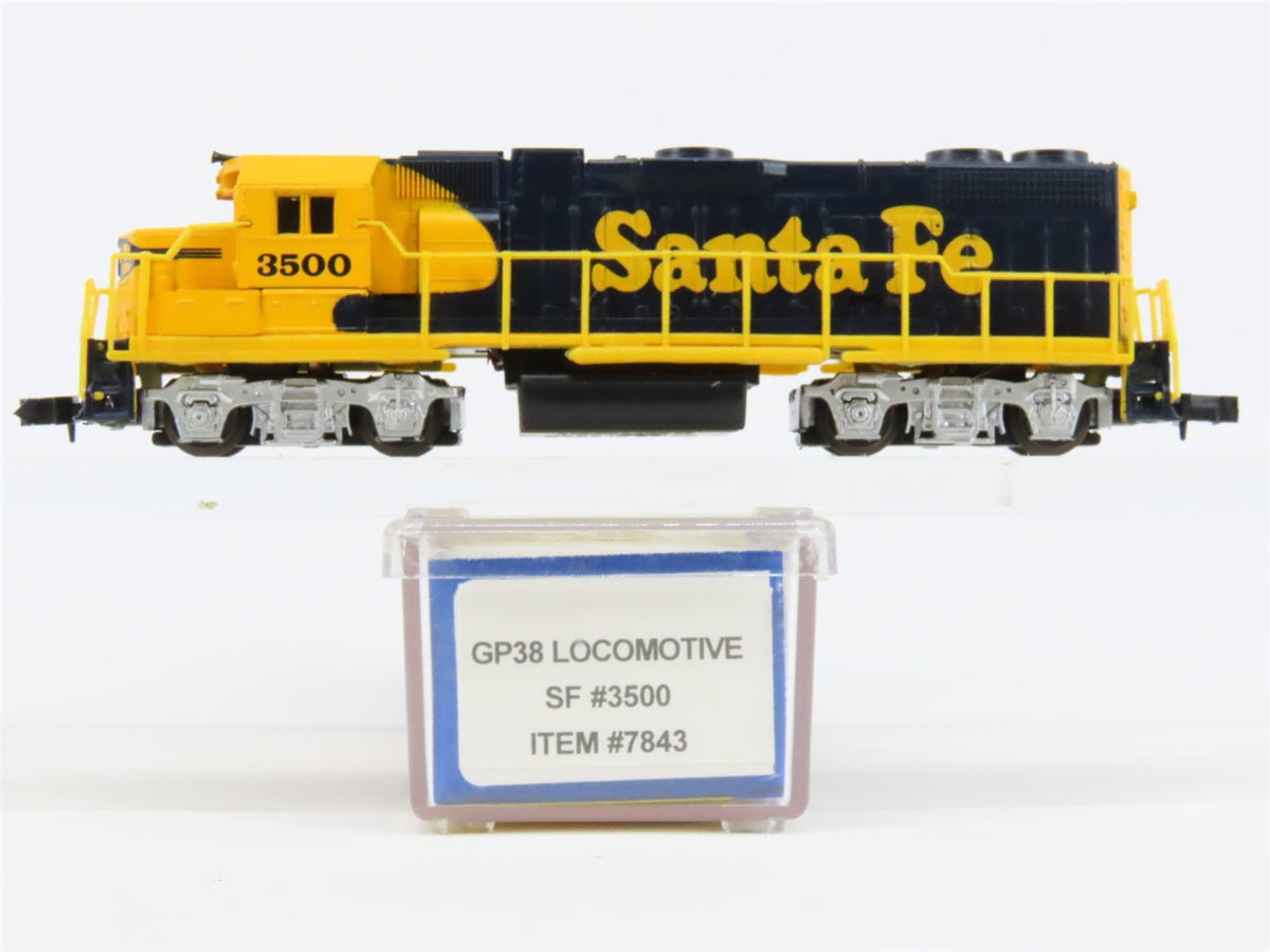 N Scale Life-Like 7843 ATSF Santa Fe GP38 Diesel Locomotive #3500