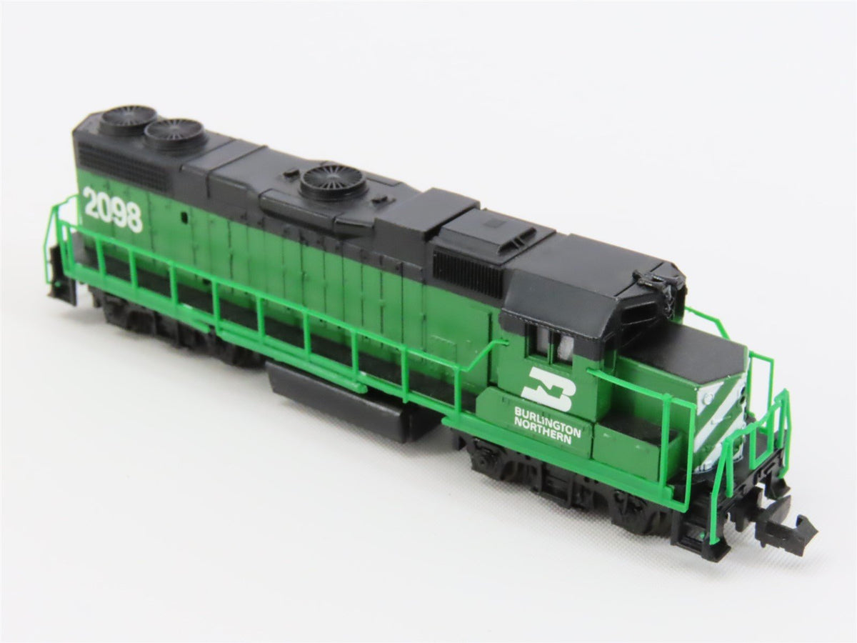 N Scale Life-Like 7841 BN Burlington Northern GP38 Diesel Locomotive #2098