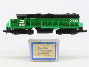 N Scale Life-Like 7841 BN Burlington Northern GP38 Diesel Locomotive #2098