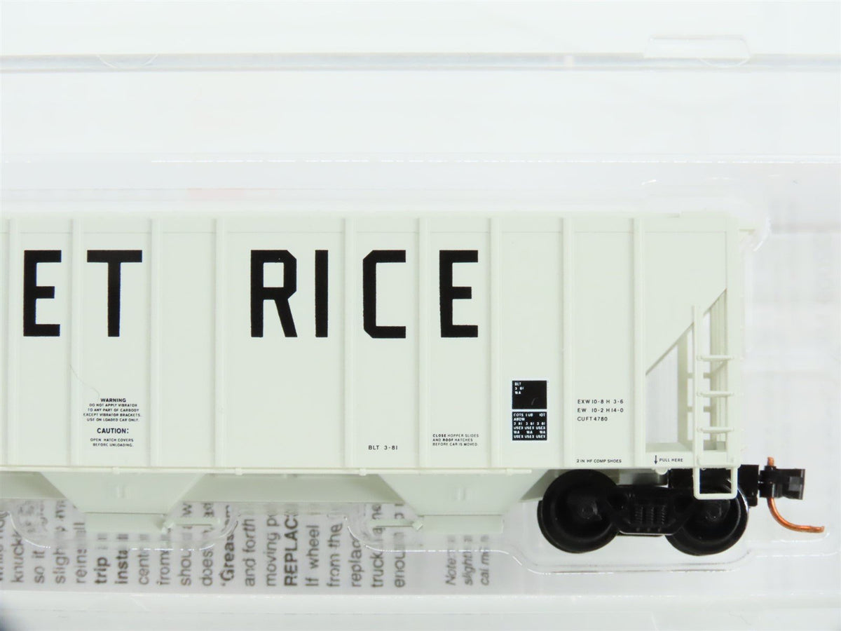 N Micro-Trains MTL 09900070 USLX Comet Rice Mills 3-Bay Covered Hopper #20983