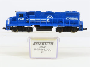 N Scale Life-Like 7846 CR Conrail GP38 Diesel Locomotive #7941