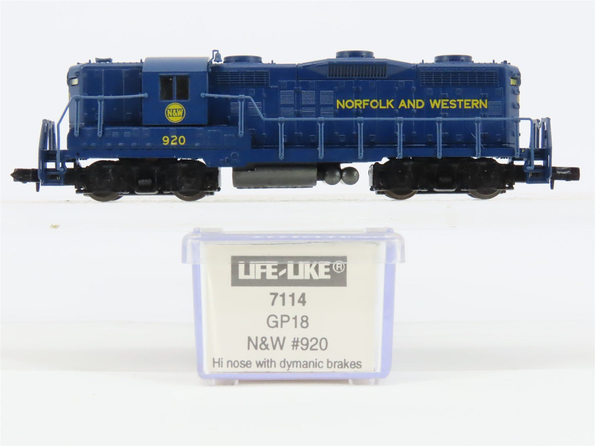 N Scale Life-Like 7114 N&amp;W Norfolk &amp; Western GP18 Diesel Locomotive #920