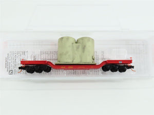 N Scale Micro-Trains MTL 10900080 D&H Delaware & Hudson Flat Car #16159 w/ Load