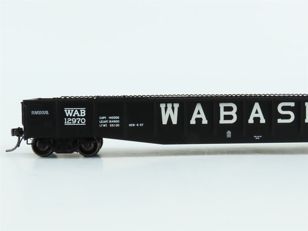 HO Scale Tangent #10924-04 WAB Wabash 52-6 70T Riveted Gondola Car #12970