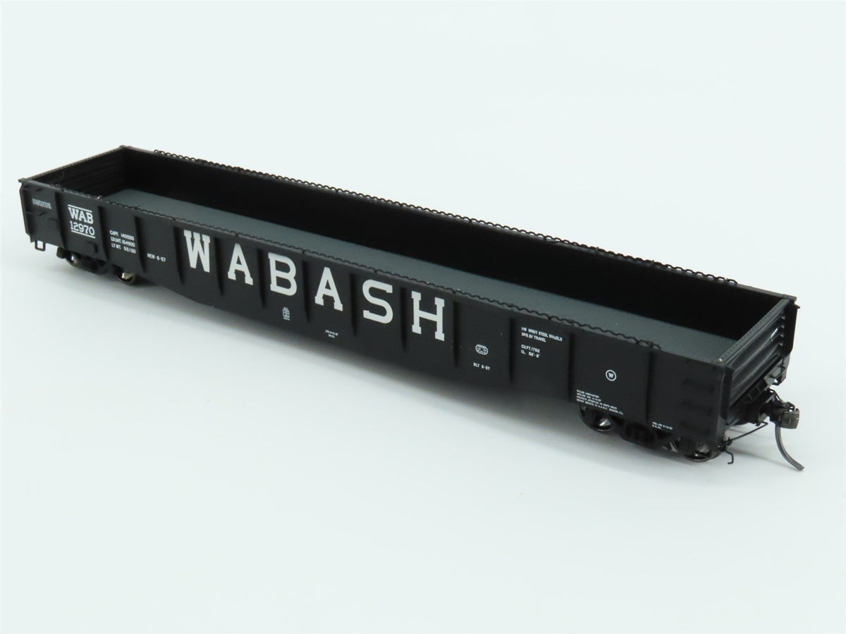 HO Scale Tangent #10924-04 WAB Wabash 52-6 70T Riveted Gondola Car #12970