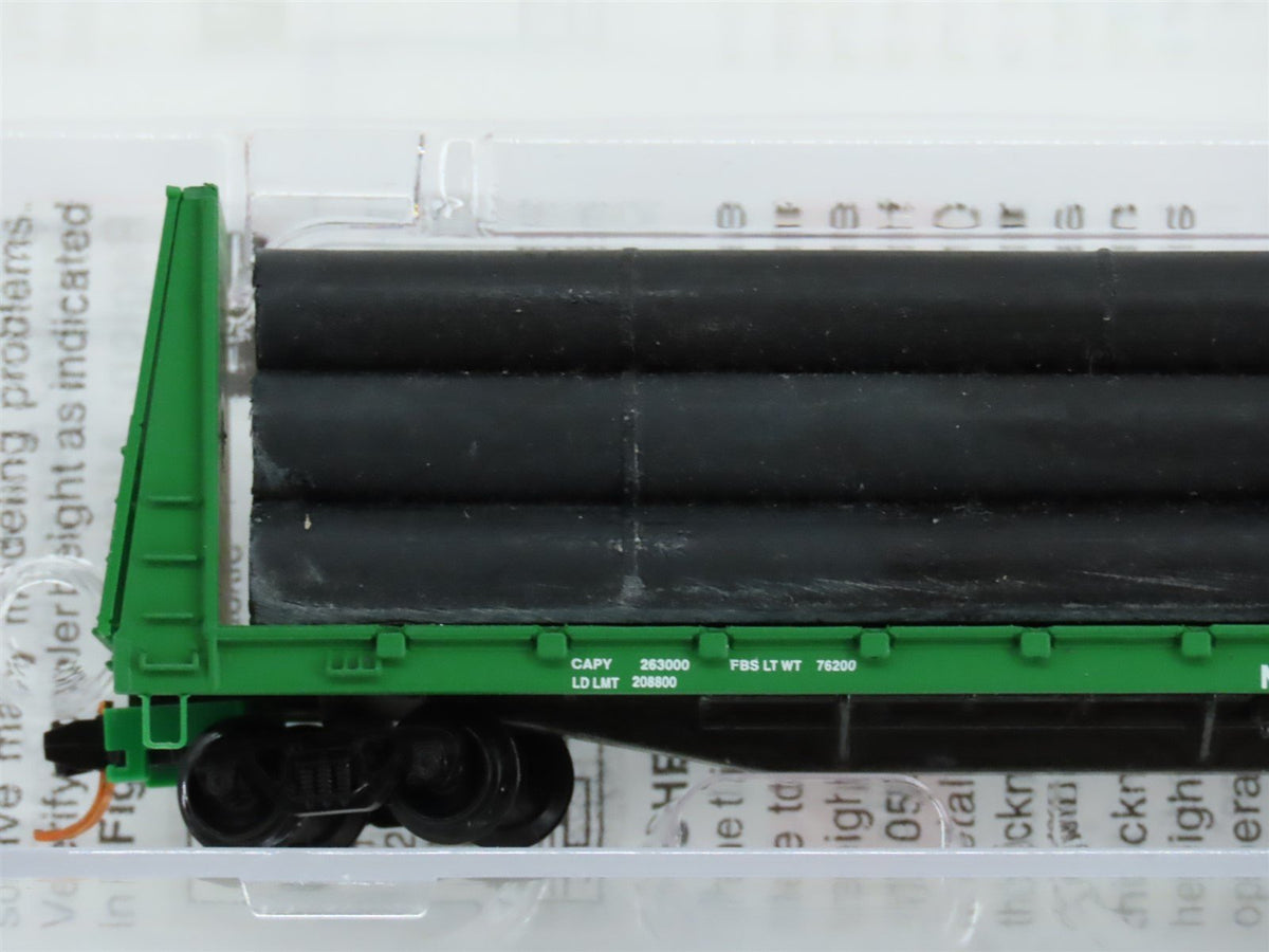 N Micro-Trains MTL 05400160 NOKL Northwestern Oklahoma Flat Car #725035 w/ Load