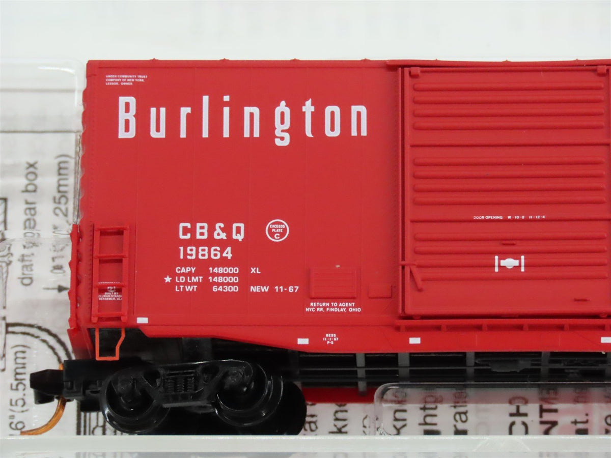 N Scale Micro-Trains MTL 10100080 CB&amp;Q Burlington Route 40&#39; Box Car #19864