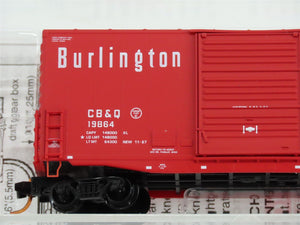 N Scale Micro-Trains MTL 10100080 CB&Q Burlington Route 40' Box Car #19864