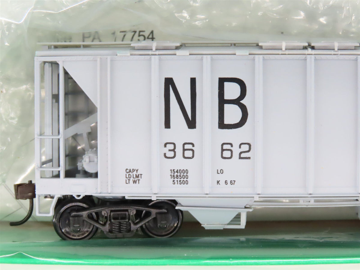 LOT of 8 HO Scale Bowser #56147 NB Northampton &amp; Bath 2-Bay Covered Hoppers