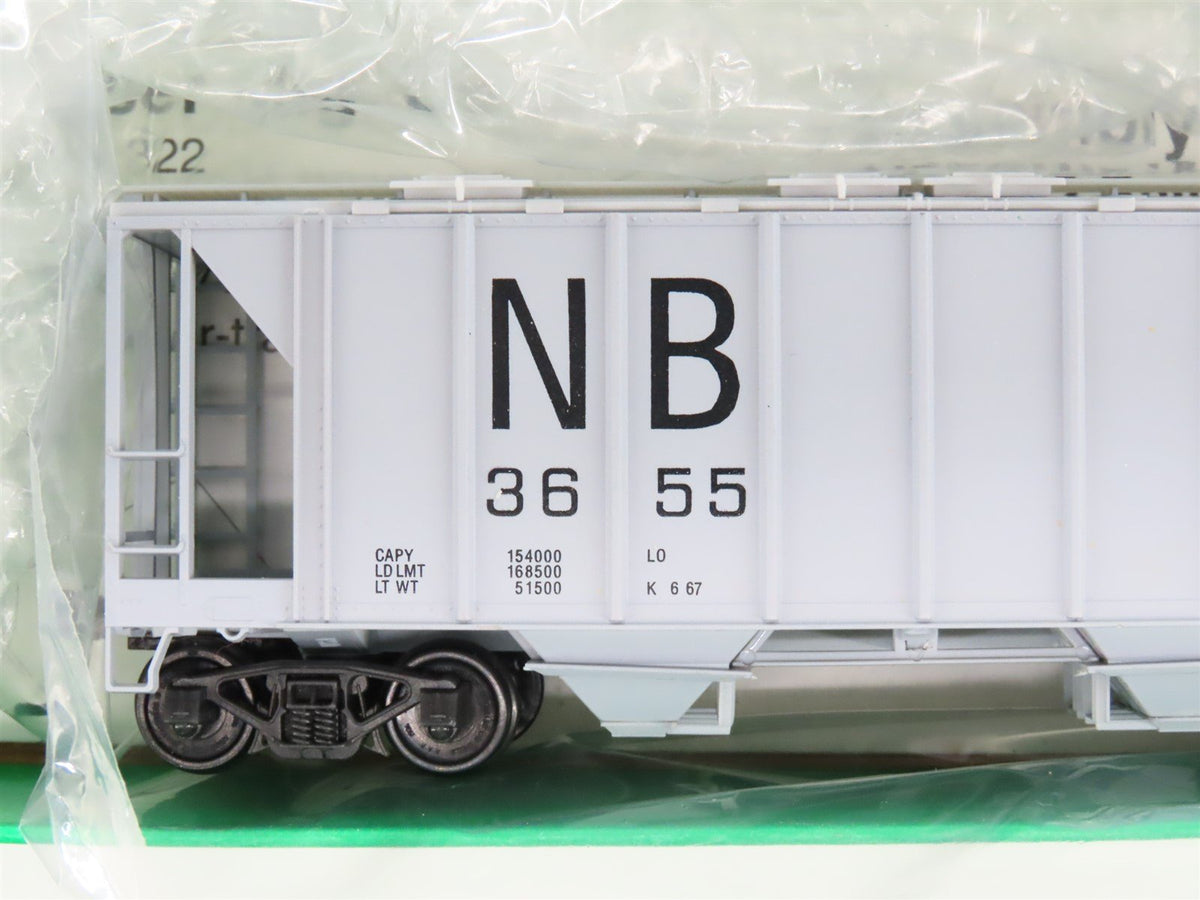 LOT of 8 HO Scale Bowser #56147 NB Northampton &amp; Bath 2-Bay Covered Hoppers