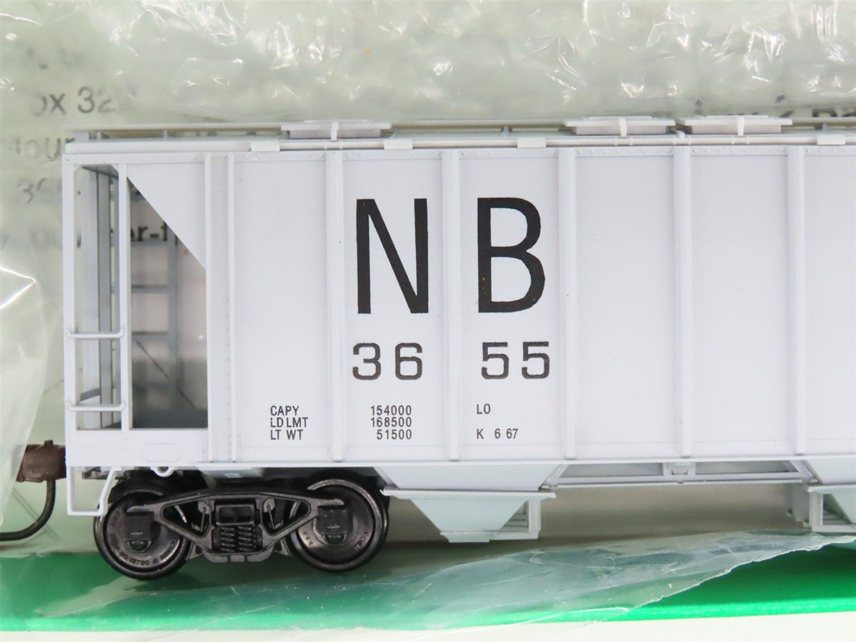 LOT of 8 HO Scale Bowser #56147 NB Northampton &amp; Bath 2-Bay Covered Hoppers