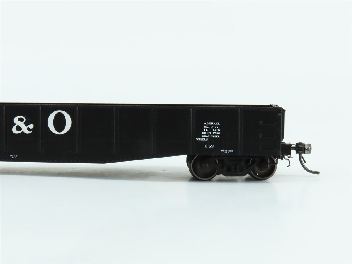 HO Scale Tangent #10930-06 B&amp;O Baltimore &amp; Ohio 52-6 70T Gondola Car #259493