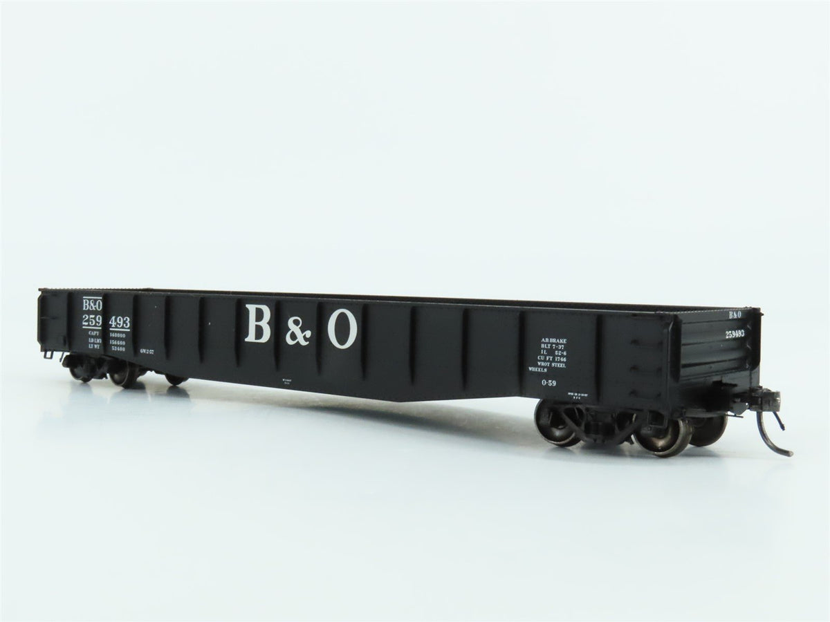 HO Scale Tangent #10930-06 B&amp;O Baltimore &amp; Ohio 52-6 70T Gondola Car #259493