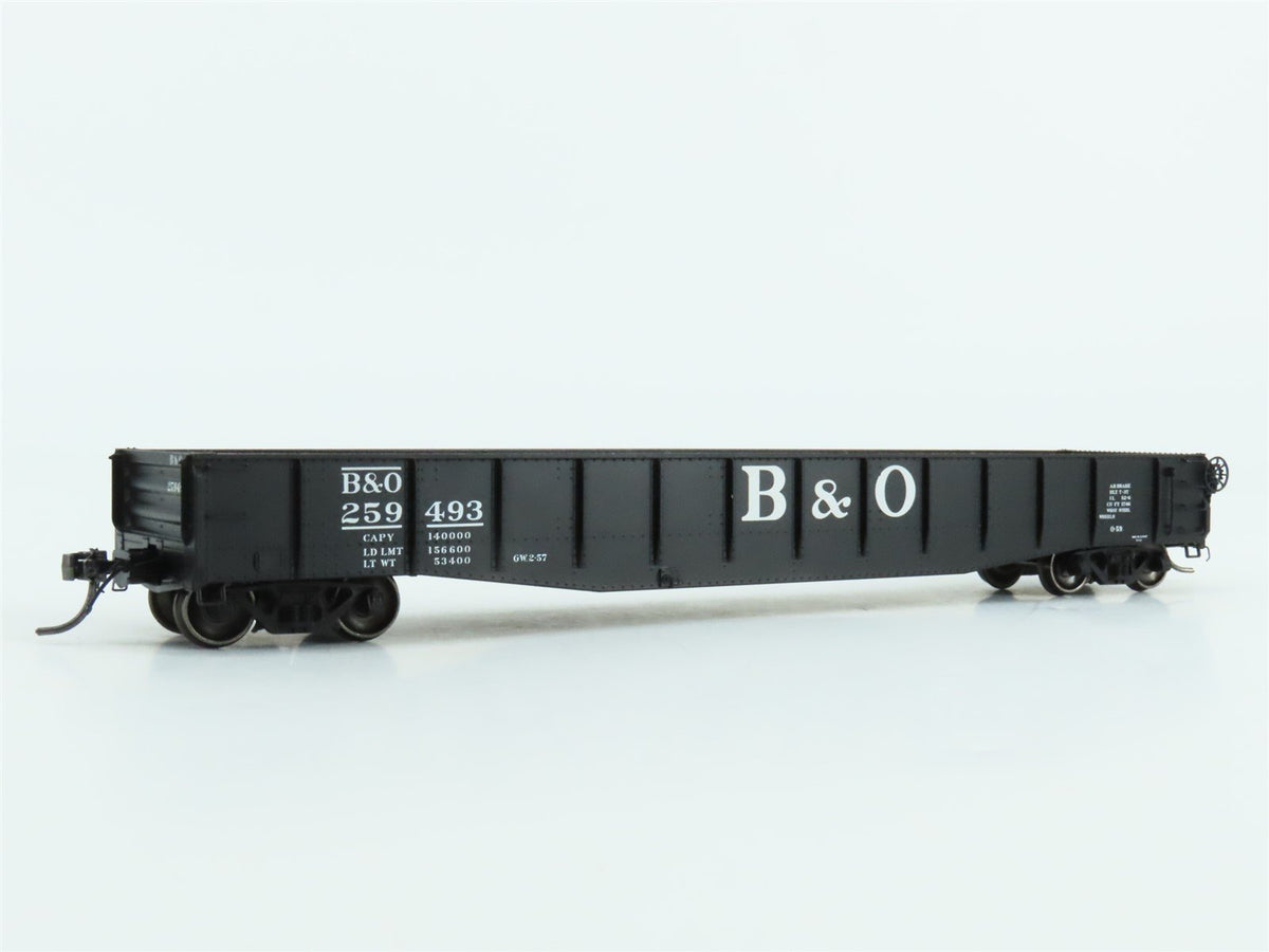 HO Scale Tangent #10930-06 B&amp;O Baltimore &amp; Ohio 52-6 70T Gondola Car #259493