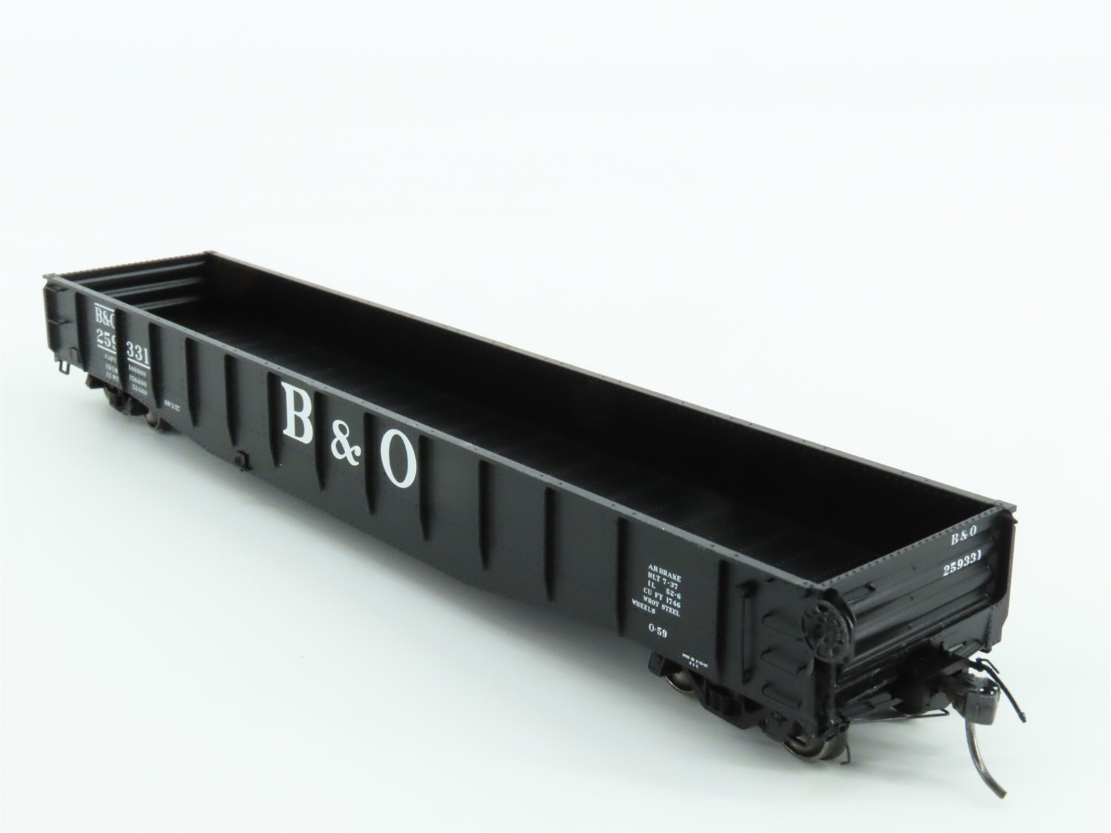 HO Scale Tangent #10930-04 B&O Baltimore & Ohio 52-6 70T Gondola Car #259331