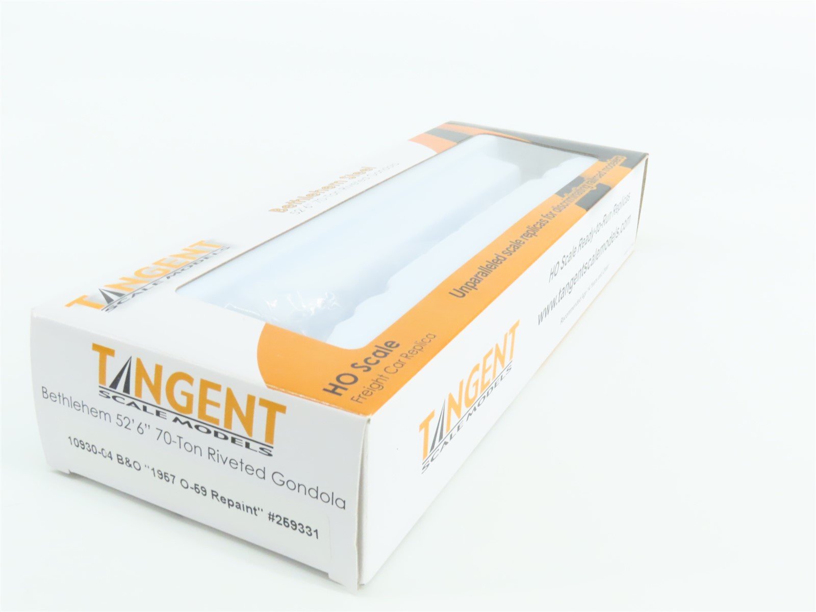 HO Scale Tangent #10930-04 B&O Baltimore & Ohio 52-6 70T Gondola Car #259331