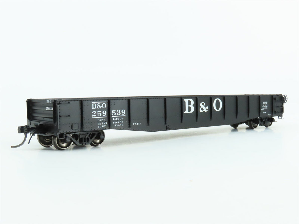 HO Scale Tangent #10930-06 B&amp;O Baltimore &amp; Ohio 52-6 70T Gondola Car #259539