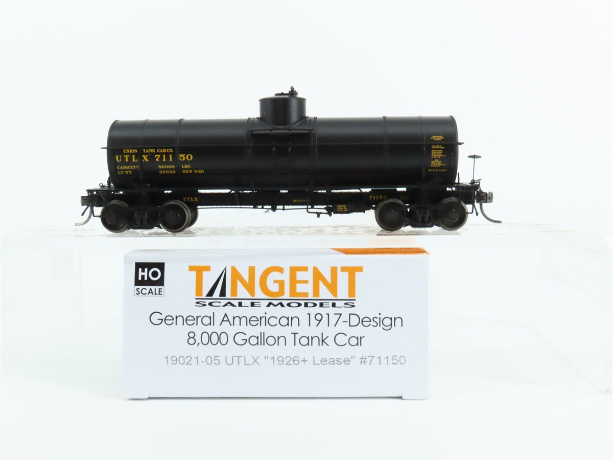 HO Scale Tangent #19021-05 UTLX Union Tank Cargo Single Dome Tank Car #71150