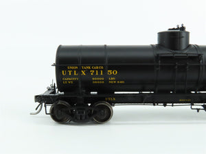 HO Scale Tangent #19021-05 UTLX Union Tank Cargo Single Dome Tank Car #71150