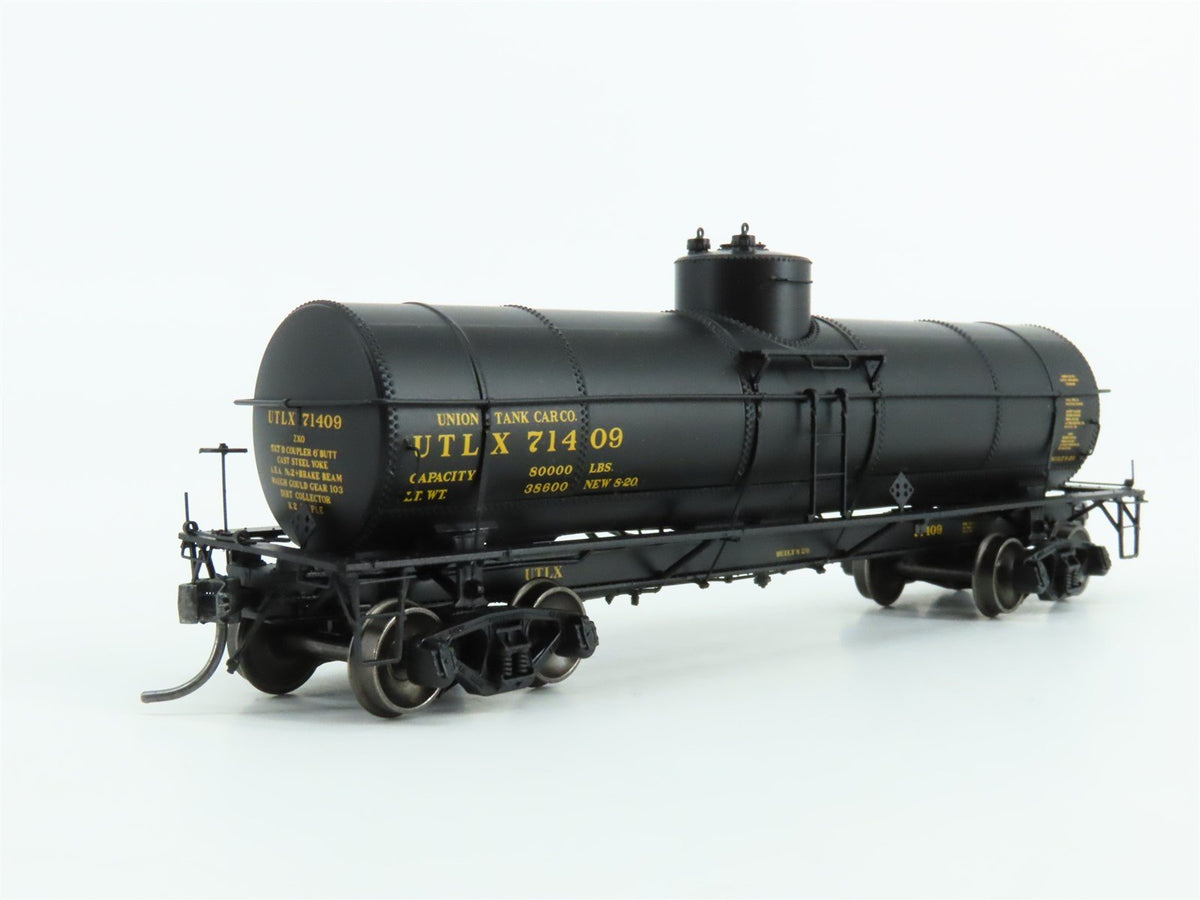 HO Scale Tangent #19021-09 UTLX Union Tank Cargo Single Dome Tank Car #71409