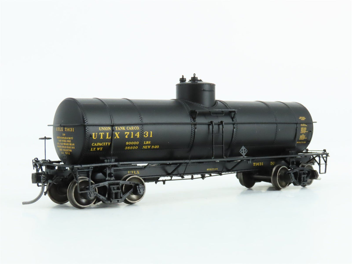 HO Scale Tangent #19021-10 UTLX Union Tank Cargo Single Dome Tank Car #71431