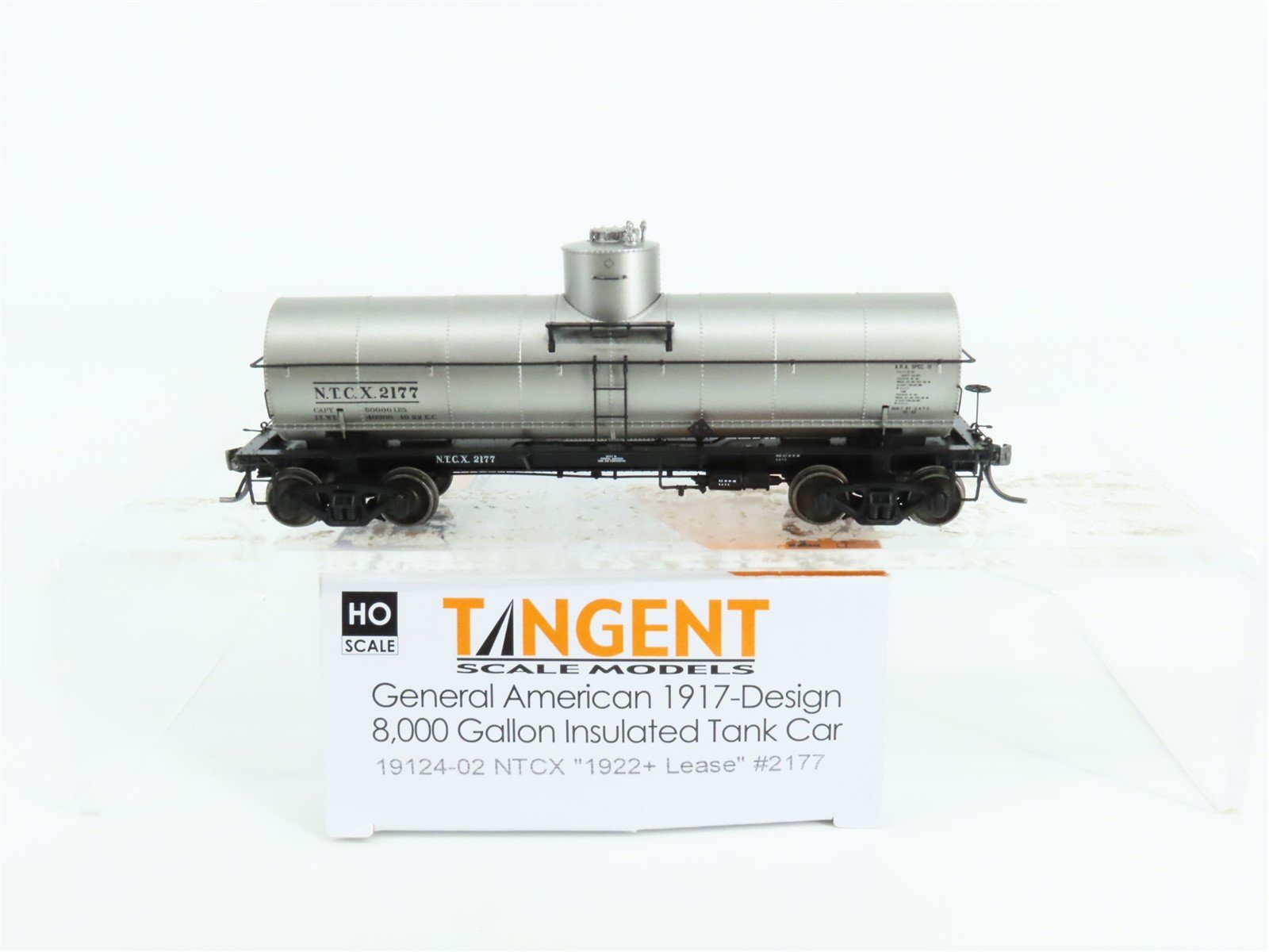 HO Scale Tangent #19124-02 NTCX Leasing 1917 Single Dome Tank Car #2177