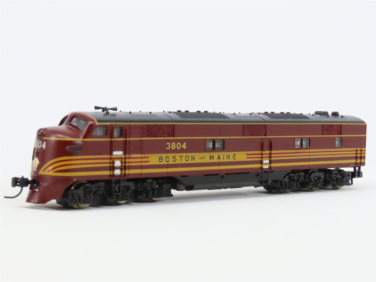 N Scale Life-Like 7001 B&amp;M Boston &amp; Maine E7A Diesel Locomotive #3804