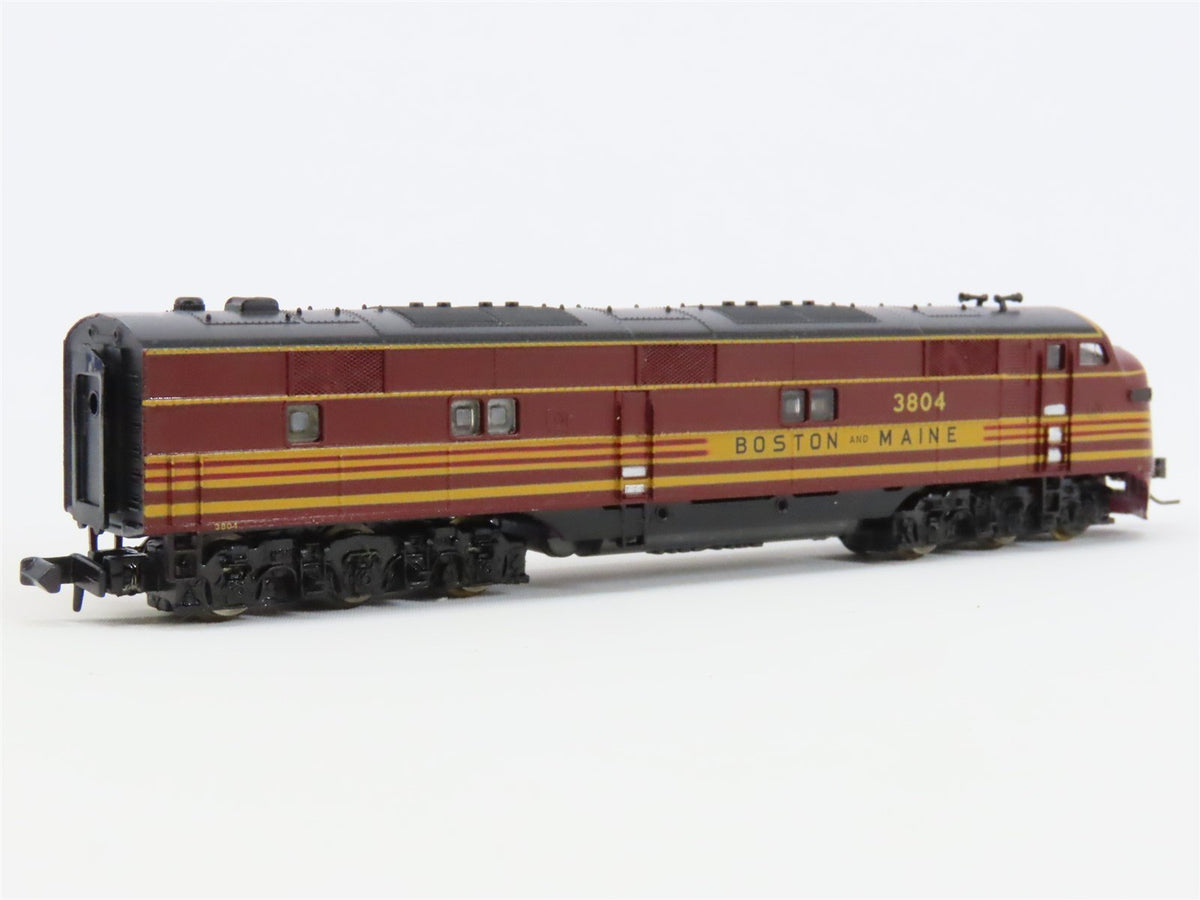 N Scale Life-Like 7001 B&amp;M Boston &amp; Maine E7A Diesel Locomotive #3804