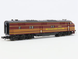 N Scale Life-Like 7001 B&M Boston & Maine E7A Diesel Locomotive #3804