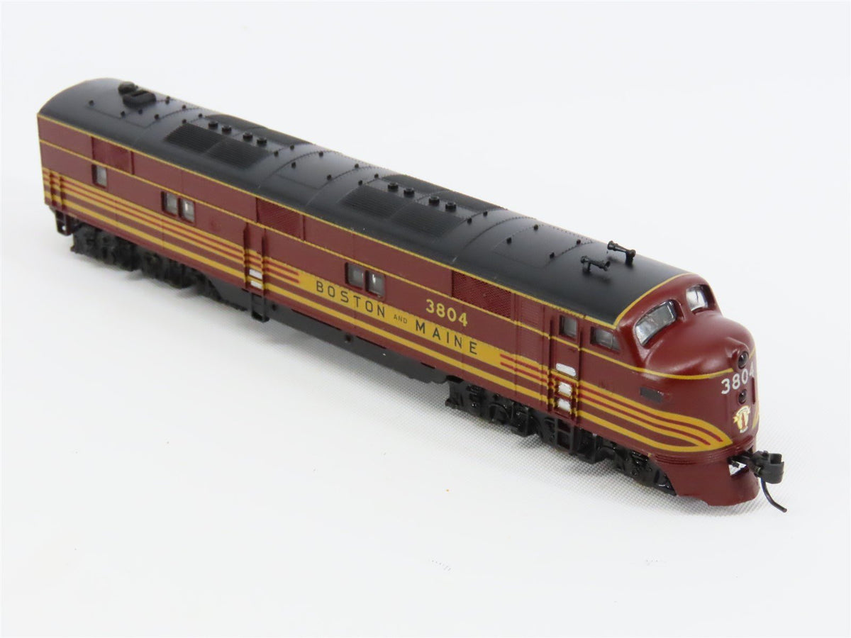 N Scale Life-Like 7001 B&amp;M Boston &amp; Maine E7A Diesel Locomotive #3804