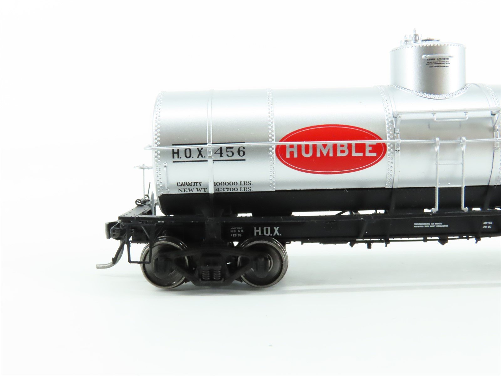 HO Scale Tangent #19060-01 HOX Humble Petroleum Single-Dome Tank Car #456